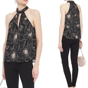 Joie Keyhole Halter Top Blouse